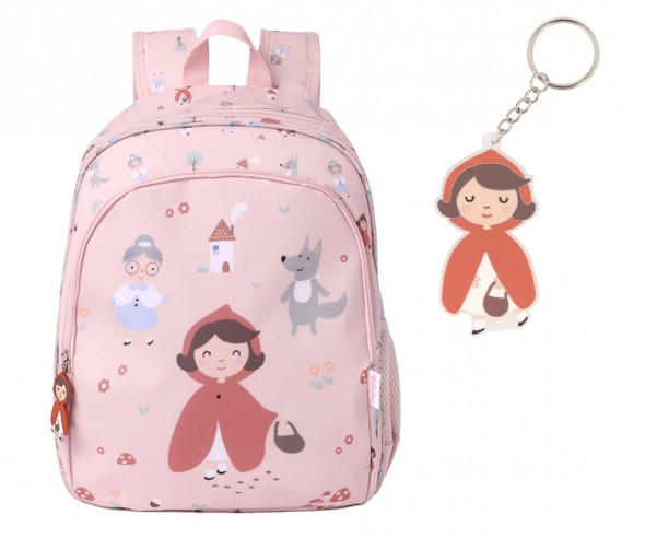 MOCHILA MEDIANA CON LLAVERO LITTLE...