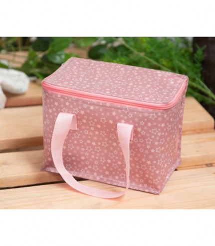BOLSA NEVERA ESTRELLAS ROSA KIOKIDS