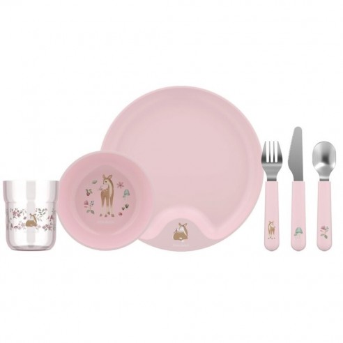 VAJILLA 6PCS FAIRY GARDEN MEPAL