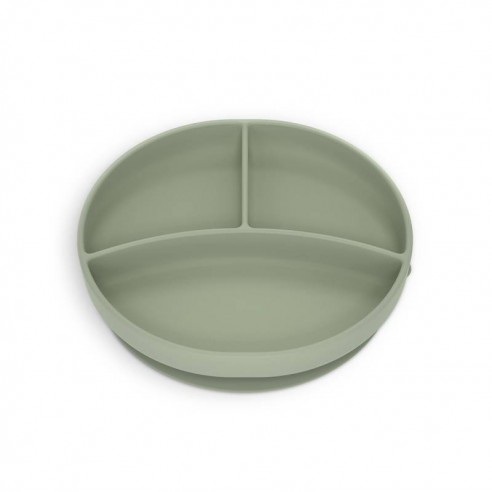 PLATO SILICONA CON DIVISIONES VERDE...