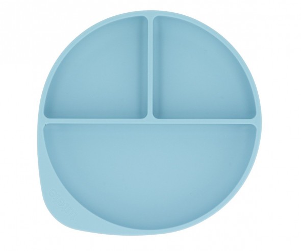 PLATO SILICONA CON VENTOSA SKY BLUE...