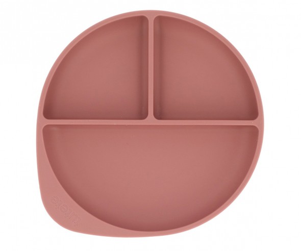 PLATO SILICONA CON VENTOSA BLUSH TUTETE
