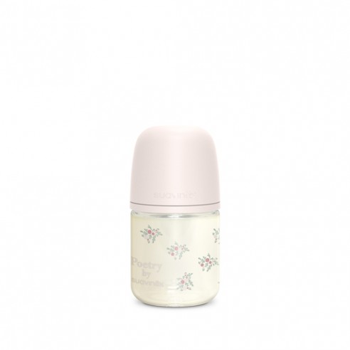 BIBERÓN VIDRIO +0M/120ML POETRY ROSA...