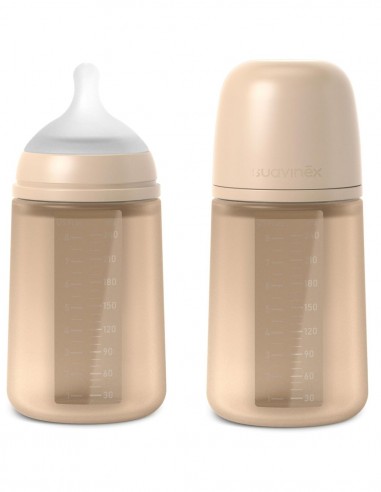 BIBERÓN SILICONA +3M/240ML NUDE SUAVINEX