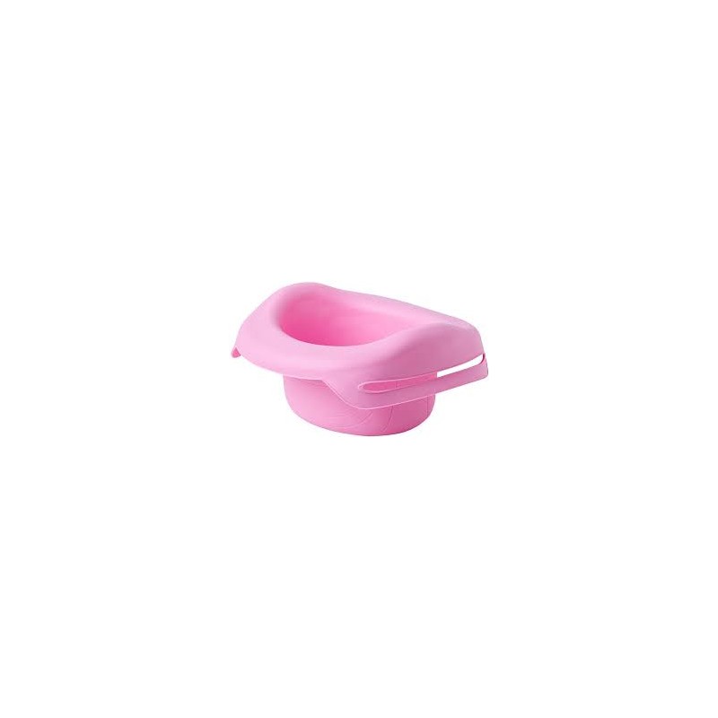 Orinal portátil POTETTE 2 EN 1 silicona Color Rosa - Tu tienda de bebés